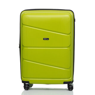Большой чемодан V&V Travel Peace на 115/125 л из полипропилена Зеленый